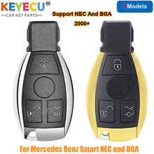 KEYECU Smart Remote Control Key for Mercedes-Benz MB Support NEC BGA BE W202 W203 W204 W210 W220, FOB 3 Buttons - 315MHz/ 433MHz 2024 - buy cheap