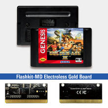 Золотой топоры III - USA метки Flashkit MD никелевое золото схема на основе печатной платы для Sega Genesis Megadrive игровая консоль 2024 - купить недорого
