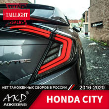 Задняя фара для автомобиля Honda Civic G 10X2017-2020, светодиодные задние фары, противотуманные фары, дневные ходовые огни, DRL, тюнинг, автомобильные аксессуары 2024 - купить недорого
