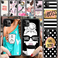Girl Boss Fashion office luxury Phone Case Cover Hull For iphone 5 5s se 2 6 6s 7 8 12 mini plus X XS XR 11 PRO MAX black 2024 - buy cheap