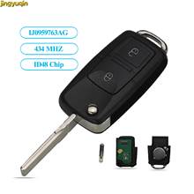 Funda para llave de coche a distancia j0959763ag 434mhz Chip ID48 para Vw VOLKSWAGEN MK4 asiento Altea Alhambra de estilo de 2 botones 2024 - compra barato