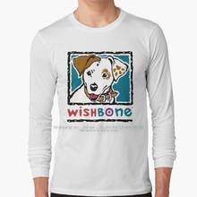 Wishbone-Camiseta de manga larga para 100%, Camisa de algodón puro de talla grande, Pbs, 90s, 1990s 2024 - compra barato