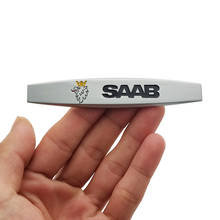 3d metal emblema traseiro emblema etiqueta da cauda para saab 03-10 9-3 9-5 93 9-7x 9-2x 9-5x 9000 scania logotipo acessórios estilo do carro 2024 - compre barato