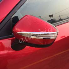 Capa para espelho retrovisor mazda visual 2016, capa com acabamento cromado para interior automotivo 2024 - compre barato