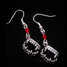 Gothic Supernatural Pentagram Wolf Moon Earrings Halloween Vampire Fangs Dangle Earrings Hooks For Women Jewelry Gifts Bijoux 2024 - buy cheap