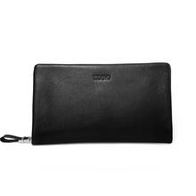 Tiding Designer Men's Genuine Leather Large Clutch Wallet Fashion Purse Wrist Handbag Zipper Wallet Black 2025 2024 - buy cheap