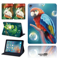 New Leather Flip Stand Foldable Tablet Case (Animal and Old Image) for Apple IPad 2/3/4/iPad(5th/6th Gen) 9.7 Inch + Free Stylus 2024 - buy cheap