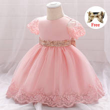 Vestido de fiesta para niña recién nacida, vestidos de princesa para bebé, primer cumpleaños, lentejuelas, ropa de verano para niña de 9M, 12M y 24M 2024 - compra barato