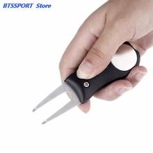 Golf Ball Divot Tool Golf Pitch Fork Putting Green Repair Kit Golfer Training Accessories Pitch Groove Cleaner 2024 - buy cheap