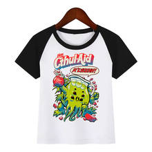 Kids Cartoon O-Neck T-Shirt Cthulhu Tees Summer Tops Children Girl T-Shirt Boy/Girls Clothing 2024 - buy cheap