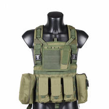 RRV Tactical Vest, Molle Vest, 600D Nylon, Airsoft Tactial Gear Colete Tatico, Black, Tan, OD Green, Woodland, CP, ACU 2024 - buy cheap