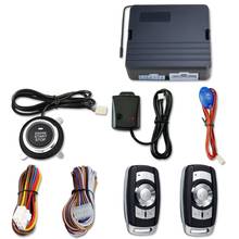 Car Keyless Entry Engine Start Alarm System Push Button Remote Starter Stop Auto Car Alarm Accessories With 2 Keys 2024 - buy cheap