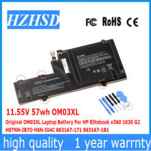 11,55 V 57wh OM03XL оригинальный OM03 Аккумулятор для ноутбука HP Elitebook x360 1030 G2 HSTNN-IB7O HSN-I04C 863167-171 863167-1B1 2024 - купить недорого