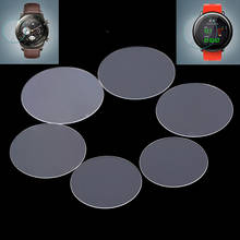 Película protetora de vidro temperado redonda, capa protetora de tela para relógio inteligente lg moto xiaomi, 1 peça 2024 - compre barato