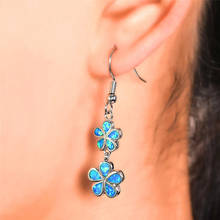 Fashion Pendant Flower Earrings For Women Accessories Party Jewelry Cute Long Dangle Earrings Birthday Girl Gift 2024 - buy cheap