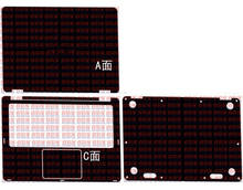 Protetor de couro para laptop asus ux360ca, capa protetora de fibra de carbono com adesivo de 13.3" 2024 - compre barato