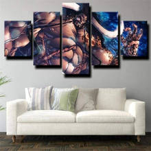 5 Piece Wall Art Canvas Painting Anime Manga Figure Posters Minotaur Home Decoration Teenager Canvas Pictures Living Room 2024 - buy cheap