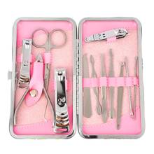 12pcs Stainless Steel Manicure Nail Art Set Accessories Scissor Cuticle Ear Pick Nail Clipper Kit Nail Care Tool Manicure Set 2024 - buy cheap