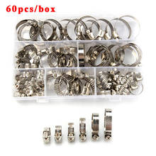 60pcs Pipe Clamps Genuine Jubilee Stainless Steel Hose Clips Fuel Hose Pipe Clamps Worm Drive Durable Anti-oxidation 8-12mm 2024 - buy cheap