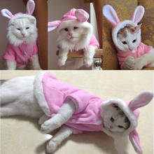 Sudadera con capucha para gato y cachorro, ropa cálida de lana para mascota, chaqueta para gato 2024 - compra barato