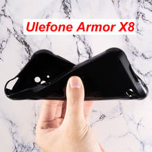 Funda de silicona para Ulefone Armor X8, suave TPU, negro mate, Protector de teléfono, Ulefone Armor X8, Capa de vidrio 2024 - compra barato