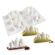 Novo iceberg molde de silicone fondant bolo mousse moldes de chocolate doce vela moldes jelly clay decoração do casamento diy ferramenta de cozimento 2024 - compre barato