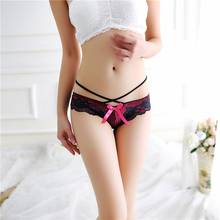 Sexy Panties Women Lace Low-Rise Solid Sexy Briefs Female Underwear Pant Ladies Cross Strap Lace Lingerie Women G String Thong 2024 - buy cheap