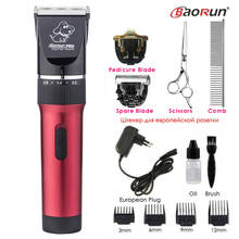 Baorun-kit de tosa profissional p6, recarregável, máquina de cortar cabelo e aparar pelos de cães, gatos e animais de estimação, 110-240v 2024 - compre barato
