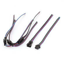 2Pin 3Pin 4Pin JST SM штекер, штекер, кабель, провод для WS2812B WS2812 WS2811, Светодиодная лента, провод, быстроразъемные разъемы 2024 - купить недорого