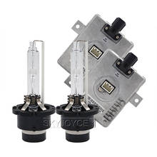 Skyjoyce 10 conjuntos originais d2s xenon farol hid lastro kit 55 w d2s d2r 6000 k 4300 k 8000 k luz do carro reator xenon 55 w lâmpada kit 2024 - compre barato