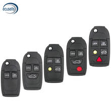 Carcasa de llave remota abatible modificada para coche Volvo, carcasa de llave de 2/3/4/5 botones, para C70, S40, S60, S70, S80, S90, V40, V70, V90, XC70, XC9 2024 - compra barato