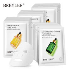 BREYLEE Face Mask Vitamin C Anti Aging Retinol Acne Treatment Serum Whitening Moisturizer Collagen Facial Sheet Masks Skin Care 2024 - buy cheap