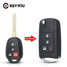 KEYYOU-carcasa para llave de coche, carcasa de repuesto Original/modificada para Toyota Camry RAV4 2012-2015 Corolla 2014 2015 TOY43 2024 - compra barato