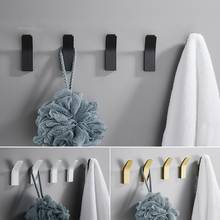 Perforated Black-Free Clothes Hooks Alumimum White Wall Hanging for Bathroom Bedroom Modern Wall Hanger Hook Bath Accessories 2024 - buy cheap