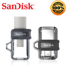 Original Sandisk SDDD3 Extreme high speed 150M/S Dual OTG USB Flash Drive 64GB 32GB mini Pen Drive USB3.0 Pen Drive Genuine 2024 - buy cheap