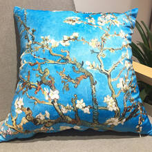 Van Gogh Almond Blossom Velvet Cushion Cover Sofa Pillow Cover For Sofa Car Chair Cushion Case Without Stuffing 2024 - buy cheap