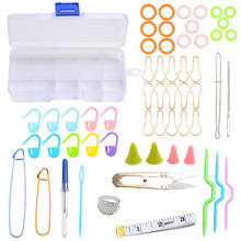 Knitting and Crochet Accessories Kit with Knitting Stitch Markers Plastic Sewing Needles Cable Needles for Knitting Sewing Kit 2024 - buy cheap