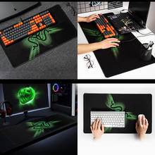 Gaming Mouse Pad Computer PC Desk Mat Black Large Size Locking Edge Rubber Table mat For Students Office Thicken mouse pad 2024 - buy cheap