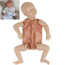 17inch Reborn Doll Levi Blank Kit Silicone Vinyl Baby Cloth Body Doll DIY Soft Realistic Doll Unpainted Kit DIY Blank Doll Kits 2024 - buy cheap