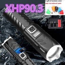 2021 XHP90 Tactical Flashlight High Power Flashlight USB Rechargeable Zoom Torch Waterproof Light for Camping Outdoor Lanterna 2024 - buy cheap