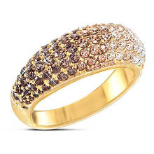 Anéis femininos completamente embutidos zircônio cúbico anéis banquetes casal joias simples presente de aniversário para namorada 2024 - compre barato