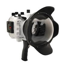 40m/130ft For Sony A7 II A7R II A7S II underwater camera housing diving case with 6" Dome port & pistol grip (Standard port) 2024 - buy cheap
