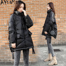 Зимний женский пуховик AYUNSUE, модное пальто в Корейском стиле, женские парки, Женская куртка 2024 - купить недорого