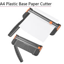 Régua de base de plástico portátil a4, cortador de papel, tapetes, material de escritório, aparador, ferramentas de scrapbooking, máquina de corte 2024 - compre barato
