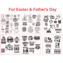 15*15cm Silicone Clear Stamp DIY Scrapbooking Embossing Transparent Best Dad Photo Album Decor Paper Arts Crafts New For 2021 2024 - buy cheap