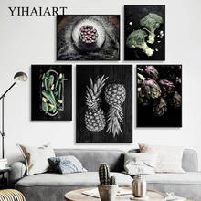 Fruit Vegetable Food Canvas Poster Kitchen Dining Room Wall Print Pineapple Art Painting Modern Restaurant Decoration Picture 2024 - buy cheap