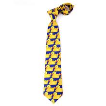 Мужские и женские смешные желтые бриллиантовые галстуки, искусственный шелк, для косплея, для вечеринки, для бизнеса, аксессуары для шоу и свадьбы 2024 - купить недорого