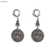 Leosoxs 2pcs European and American Retro Dark Texture Ancient Bat Upside Down Cross Body Piercing Jewelry 2024 - buy cheap