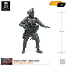 1/35 Figure Kits Modern American Special Forces Elementary Resin Soldier Model  Colorless And  Self-assembled V2 2024 - купить недорого