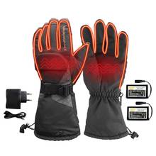 Heated Gloves Battery Powered Heat Gloves Waterproof Winter Thermal Gloves Warm Touchscreen Gloves For Outdoor Sports Cycling 2024 - buy cheap